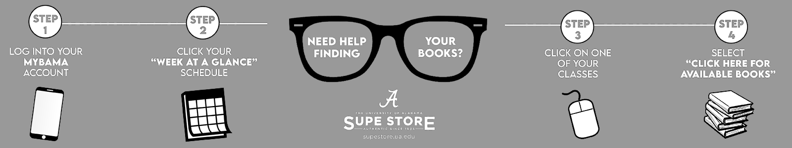 Let us help you find your books